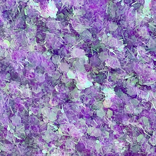 12 Pack: Purple Mixed Shape Tinsel Specialty Polyester Glitter by Recollections™